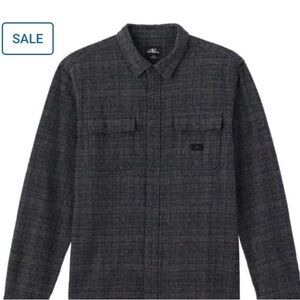 NWT O'Neill Men's Davies Flannel Standard Fit Long Sleeve Shirt (Large)